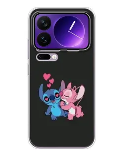 Чехол для Xiaomi 17 Pro Max с картинкой «Анжел целует Стича»
