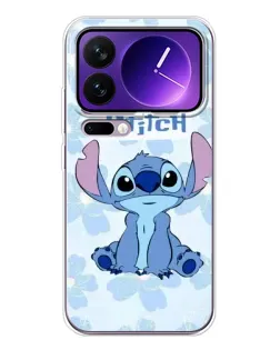 Чехол для Xiaomi 17 Pro Max с картинкой «Stitch среди цветов»