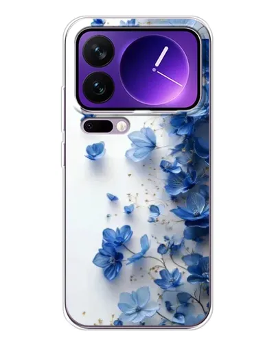 Чохол для Xiaomi 17 Pro Max з картинкою «Блакитний квітковий каскад»