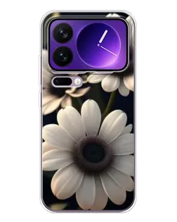 Чохол для Xiaomi 17 Pro Max з картинкою «Білі маргаритки макро»