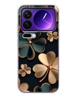 Чохол для Xiaomi 17 Pro Max з картинкою «Конюшина в золоті»