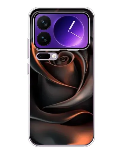 Чохол для Xiaomi 17 Pro Max з картинкою «Шовкова чорна троянда»