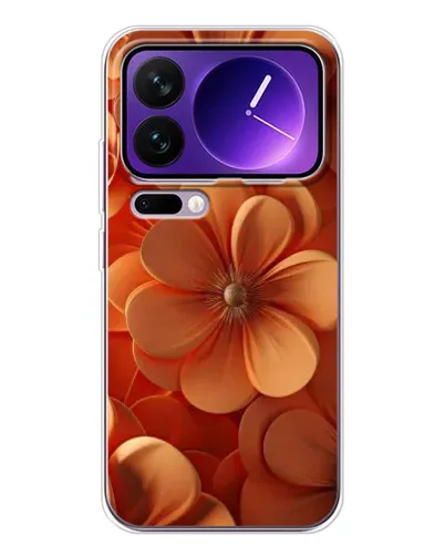 Чохол для Xiaomi 17 Pro Max з картинкою «Помаранчева макро квітка»
