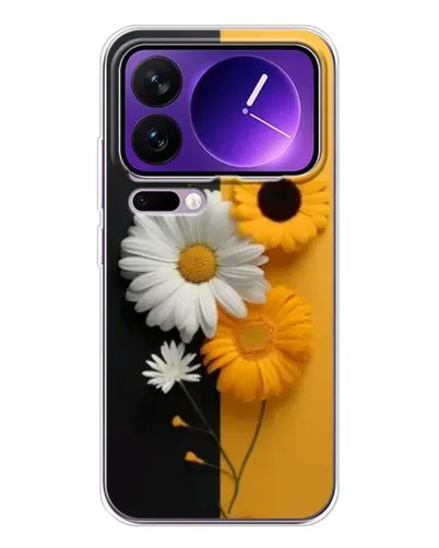 Чохол для Xiaomi 17 Pro Max з картинкою «Соняшник та ромашка»