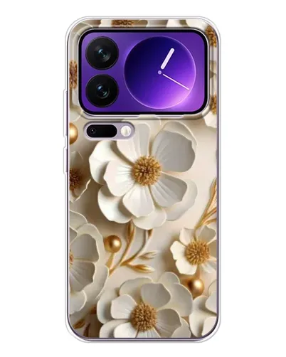 Чохол для Xiaomi 17 Pro Max з картинкою «Білі паперові квіти»