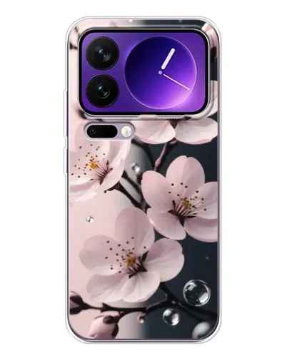 Чехол для Xiaomi 17 Pro Max с картинкой «Нежная сакура и капли» Чехол для Xiaomi 17 Pro Max с картинкой «Нежная сакура и капли»