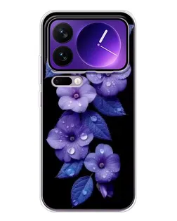 Чохол для Xiaomi 17 Pro Max з картинкою «Фіолетові квіти з росою» Чохол для Xiaomi 17 Pro Max з картинкою «Фіолетові квіти з росою»