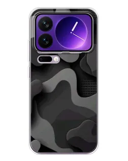 Чохол для Xiaomi 17 Pro Max з картинкою «Темний абстрактний камуфляж»