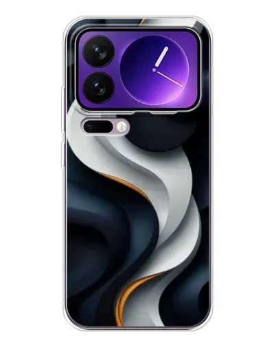 Чохол для Xiaomi 17 Pro Max з картинкою «Об'ємні чорно-білі стрічки» Чохол для Xiaomi 17 Pro Max з картинкою «Об'ємні чорно-білі стрічки»