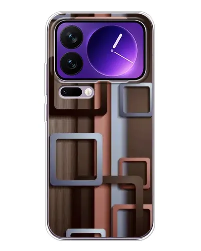 Чохол для Xiaomi 17 Pro Max з картинкою «Коричневі об'ємні квадрати» Чохол для Xiaomi 17 Pro Max з картинкою «Коричневі об'ємні квадрати»