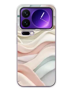 Чохол для Xiaomi 17 Pro Max з картинкою «Пастельні ніжні хвилі»