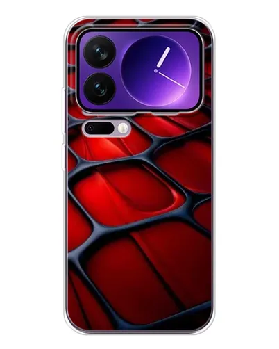 Чохол для Xiaomi 17 Pro Max з картинкою «Червона глянцева сітка» Чохол для Xiaomi 17 Pro Max з картинкою «Червона глянцева сітка»
