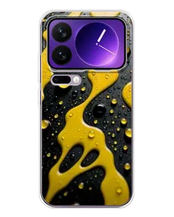Чохол для Xiaomi 17 Pro Max з картинкою «Рідке жовте золото»