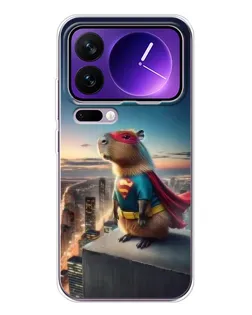 Чехол для Xiaomi 17 Pro Max с картинкой «Капи-мен супергерой»