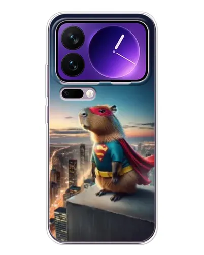 Чехол для Xiaomi 17 Pro Max с картинкой «Капи-мен супергерой»