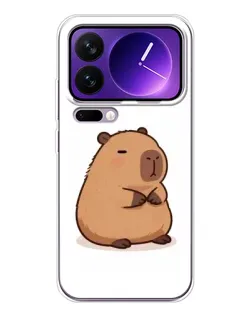 Чехол для Xiaomi 17 Pro Max с картинкой «Толстенькая капибара»