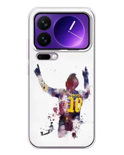 Чехол для Xiaomi 17 Pro Max с картинкой «Акварельный Месси Барселона»