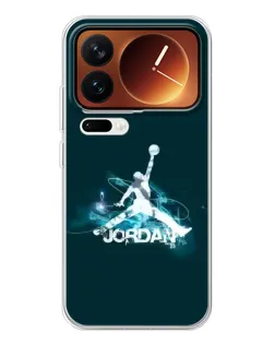 Чехол для Xiaomi 17 Pro с картинкой «Jordan Blue Fire»