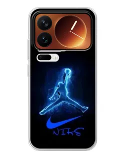 Чехол для Xiaomi 17 Pro с картинкой «Jordan Neon Blue»