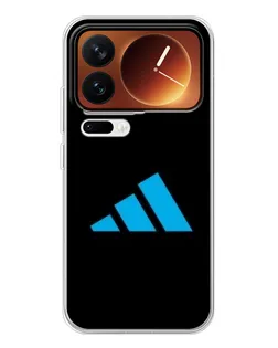 Чехол для Xiaomi 17 Pro с картинкой «Adidas Cyan Logo»