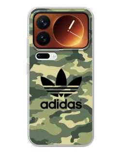 Чехол для Xiaomi 17 Pro с картинкой «Милитари стиль Adidas»