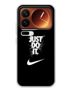 Чехол для Xiaomi 17 Pro с картинкой «Текстовый принт Nike»