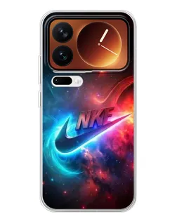 Чехол для Xiaomi 17 Pro с картинкой «Огненный логотип Nike»