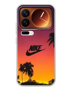 Чехол для Xiaomi 17 Pro с картинкой «Nike на закате солнца»