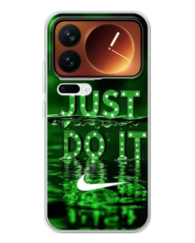 Чехол для Xiaomi 17 Pro с картинкой «Зеленый неоновый Nike»