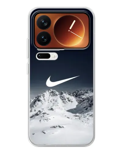 Чехол для Xiaomi 17 Pro с картинкой «Nike — зимние горы»