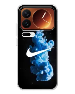 Чехол для Xiaomi 17 Pro с картинкой «Nike и синий дым»