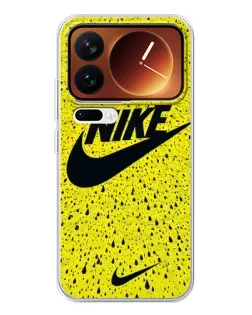 Чехол для Xiaomi 17 Pro с картинкой «Желтый текстурный Nike»