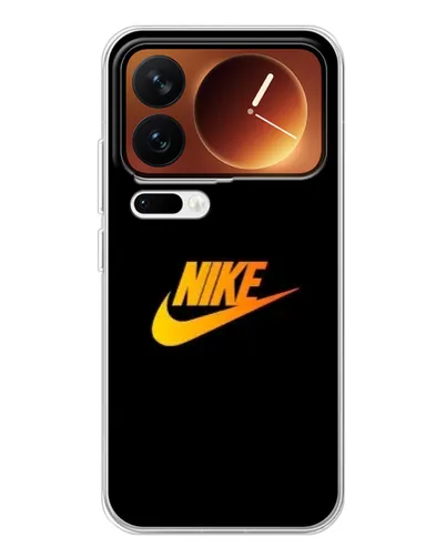 Чехол для Xiaomi 17 Pro с картинкой «Золотой логотип Nike»