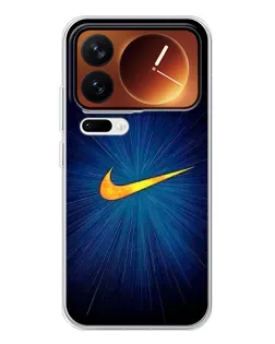 Чехол для Xiaomi 17 Pro с картинкой «Синий пульс Nike»