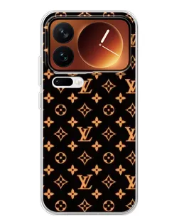 Чехол для Xiaomi 17 Pro с картинкой «Золотая монограмма LV»