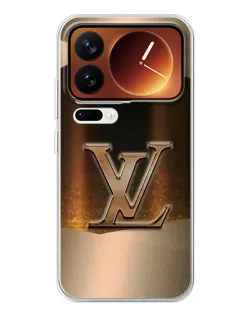 Чехол для Xiaomi 17 Pro с картинкой «LV — золотое сияние»