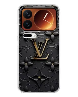 Чехол для Xiaomi 17 Pro с картинкой «Кожаная текстура LV»