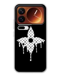 Чехол для Xiaomi 17 Pro с картинкой «Цветочная монограмма»