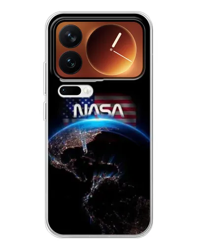 Чехол для Xiaomi 17 Pro с картинкой «Земля из космоса NASA»