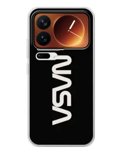 Чехол для Xiaomi 17 Pro с картинкой «NASA — вертикальный логотип»