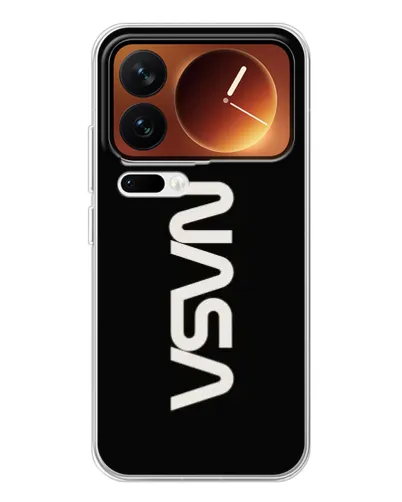 Чехол для Xiaomi 17 Pro с картинкой «NASA — вертикальный логотип»