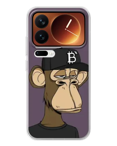 Чехол для Xiaomi 17 Pro с картинкой «Bored Ape в кепке»