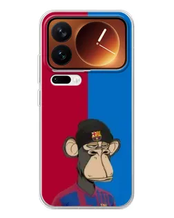 Чехол для Xiaomi 17 Pro с картинкой «Bored Ape — фанат Барсы»