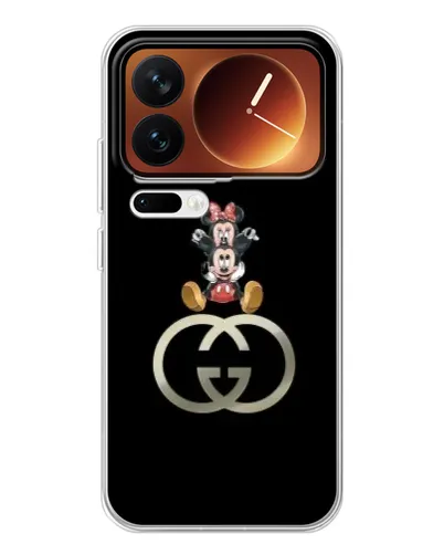 Чехол для Xiaomi 17 Pro с картинкой «Минни Маус на лого»