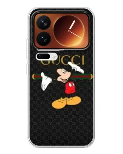 Чехол для Xiaomi 17 Pro с картинкой «Микки Маус Gucci»