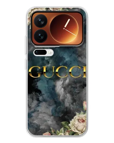 Чехол для Xiaomi 17 Pro с картинкой «Абстрактные цветы Gucci»