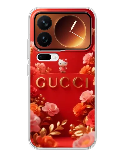 Чехол для Xiaomi 17 Pro с картинкой «Gucci — золотой сад»