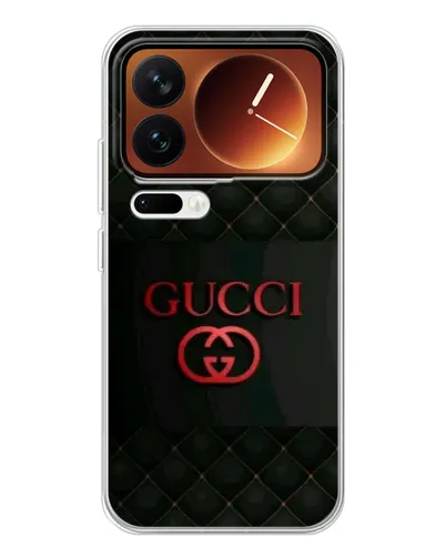 Чехол для Xiaomi 17 Pro с картинкой «Gucci — стеганый черный»