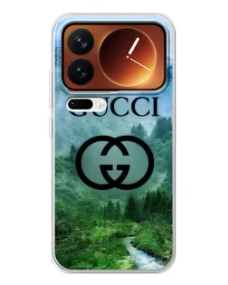 Чехол для Xiaomi 17 Pro с картинкой «Gucci — горный пейзаж»