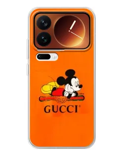 Чохол для Xiaomi 17 Pro з картинкою «Міккі Маус Gucci — помаранч»